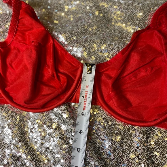 ❤️vintage shiny red bra❤️ - Picture 11 of 11